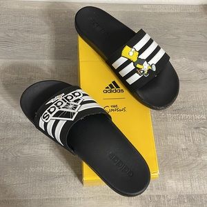 🔥 THE SIMPSONS X ADILETTE COMFORT SLIDES ‘BART’ SIZE 10 🔥